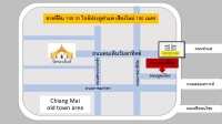 ขายที่ดิน 140 ตรว. ในคูเมืองเชียงใหม่ ใกล้ประตูท่าแพ 150 เมตร